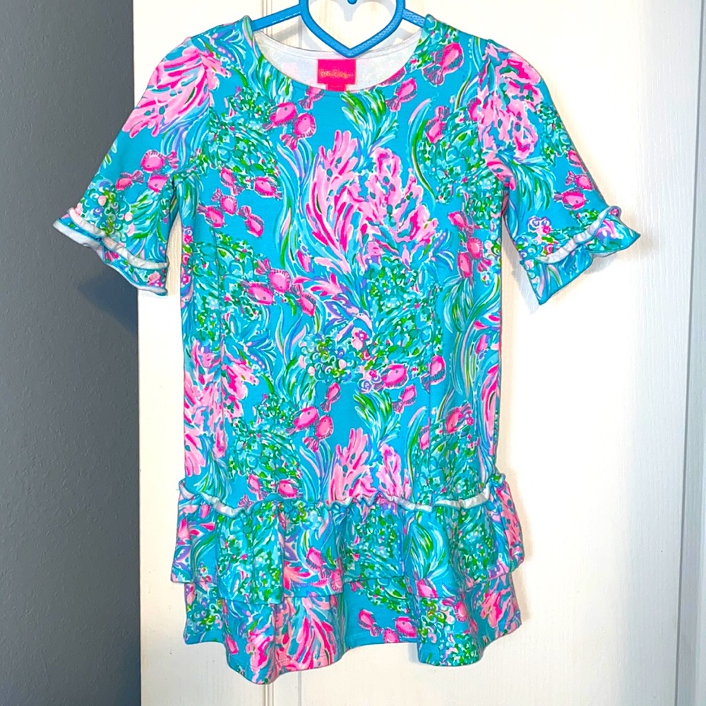 Lilly Pulitzer Kailyn Dress Amalfi Blue Best Fishes